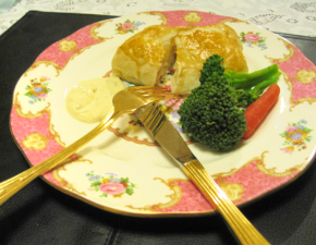 Salmon in phyllo